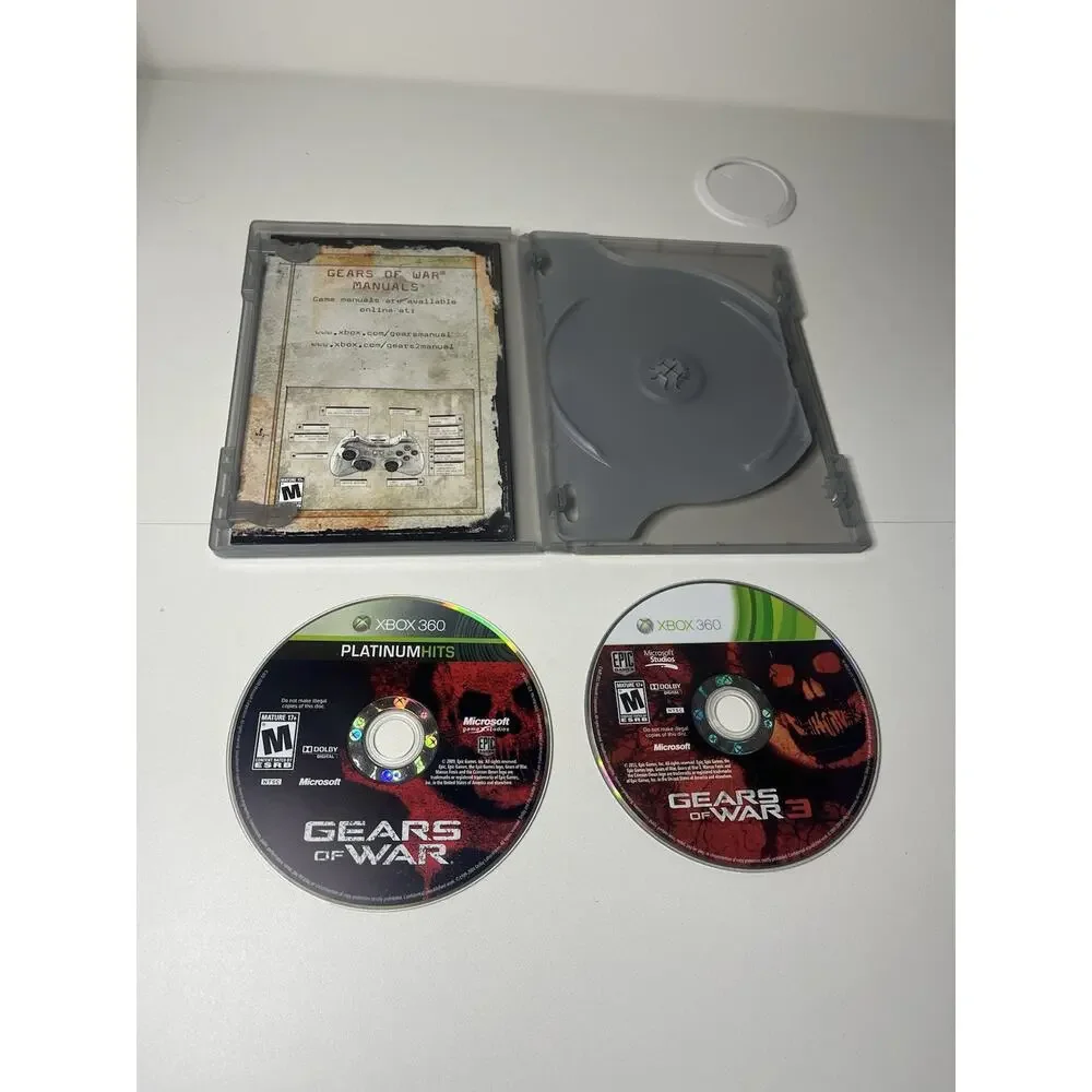 Gears Of War 1 & 3 Xbox 360 Discs Only Tested Working - FAST SHIPPING!